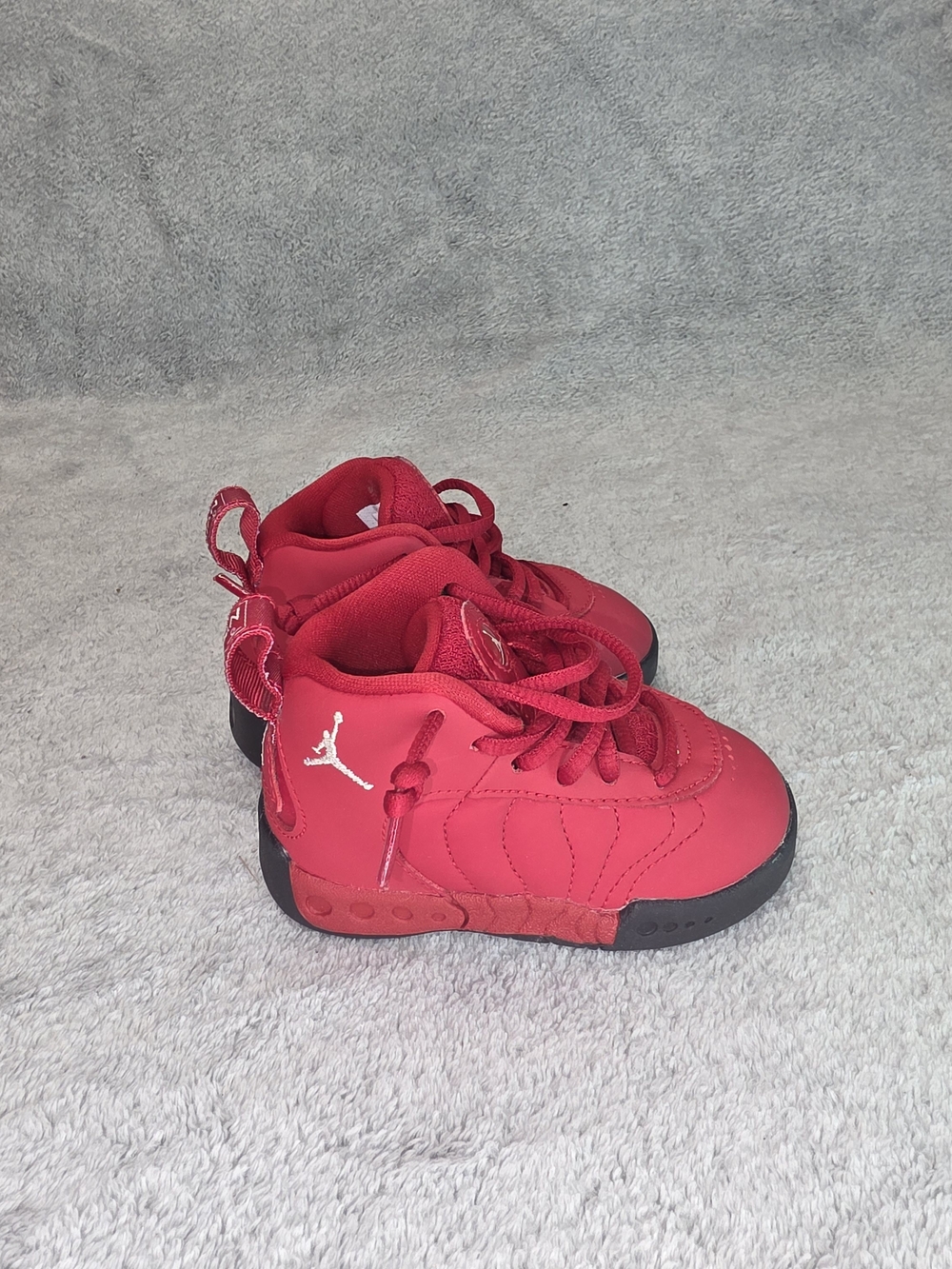 Jordan Jumpman Toddler 5c Red and Black High-Top Sneakers
